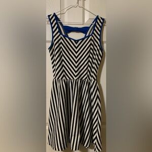 Black and White Striped Dress